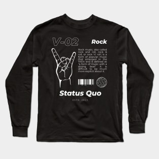 V02 Style Status Quo Vintage Long Sleeve T-Shirt